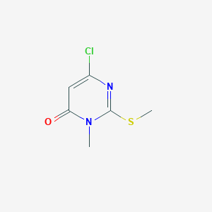 molecular formula C6H7ClN2OS B1605995 6-氯-3-甲基-2-(甲硫基)嘧啶-4(3H)-酮 CAS No. 89466-43-3