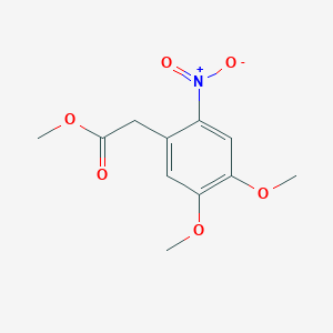 molecular formula C11H13NO6 B1606010 2-(4,5-二甲氧基-2-硝基苯基)乙酸甲酯 CAS No. 2982-53-8