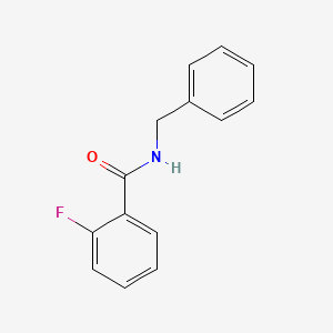 molecular formula C14H12FNO B1606025 N-苄基-2-氟苯甲酰胺 CAS No. 724-37-8