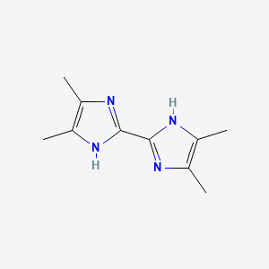 molecular formula C10H14N4 B1606054 4,4',5,5'-Tetramethyl-2,2'-bisimidazole CAS No. 69286-06-2