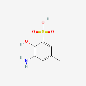 molecular formula C7H9NO4S B1606124 5-Amino-4-hydroxytoluene-3-sulphonic acid CAS No. 6387-15-1