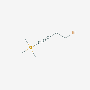 B1606133 Silane, (4-bromo-1-butynyl)trimethyl- CAS No. 69361-41-7