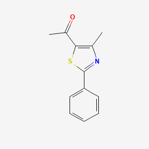 molecular formula C12H11NOS B1606138 1-(4-Methyl-2-phenyl-1,3-thiazol-5-yl)ethan-1-one CAS No. 7520-94-7