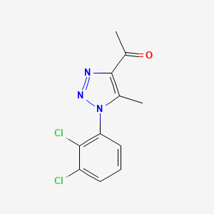 B1606139 1-[1-(2,3-dichlorophenyl)-5-methyl-1H-1,2,3-triazol-4-yl]ethan-1-one CAS No. 519056-56-5