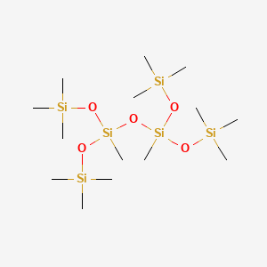 B1606146 1,1,1,3,5,7,7,7-Octamethyl-3,5-bis(trimethylsiloxy)tetrasiloxane CAS No. 2003-92-1