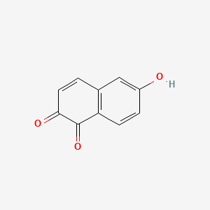 molecular formula C10H6O3 B1606154 1,2-萘二酮，6-羟基- CAS No. 607-20-5