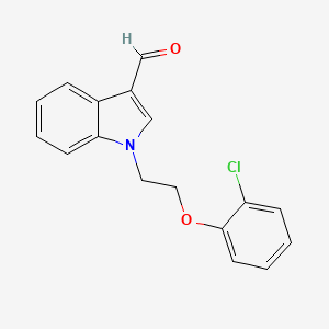 molecular formula C17H14ClNO2 B1606156 1-[2-(2-chlorophenoxy)ethyl]-1H-indole-3-carbaldehyde CAS No. 340318-80-1