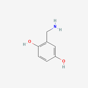 molecular formula C7H9NO2 B1606159 2-(氨甲基)苯-1,4-二酚 CAS No. 56865-97-5