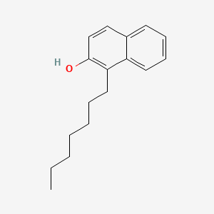 molecular formula C17H22O B1606164 Heptyl-2-naphthol CAS No. 31215-04-0