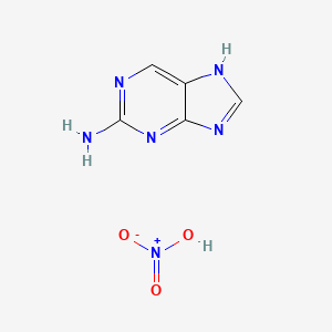 molecular formula C5H6N6O3 B1606165 2-Aminopurine nitrate CAS No. 51-16-1