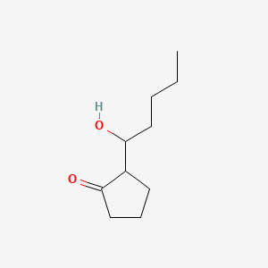 molecular formula C10H18O2 B1606166 Cyclopentanone, 2-(1-hydroxypentyl)- CAS No. 42558-01-0