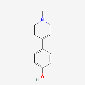 molecular formula C12H15NO B1606188 Phenol, p-(1,2,3,6-tetrahydro-1-methyl-4-pyridyl)- CAS No. 5233-54-5