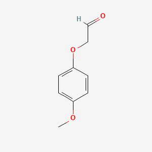 molecular formula C9H10O3 B1606190 Acetaldehyde, (4-methoxyphenoxy)- CAS No. 68426-09-5