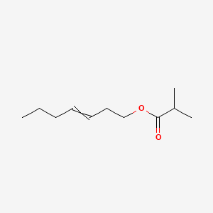 B1606205 Hept-3-enyl 2-methylpropanoate CAS No. 67801-45-0