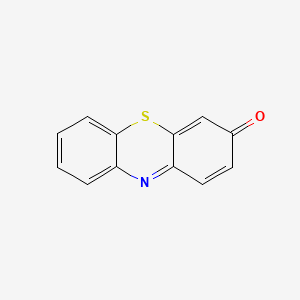 molecular formula C12H7NOS B1606229 3H-吩噻嗪-3-酮 CAS No. 581-30-6