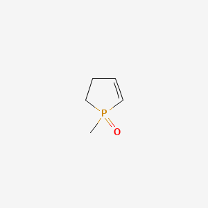 molecular formula C5H9OP B1606232 2,3-Dihydro-1-methyl-1H-phosphole 1-oxide CAS No. 872-45-7