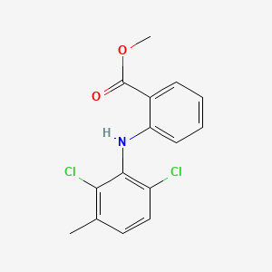 molecular formula C15H13Cl2NO2 B1606239 Benzoic acid, 2-((2,6-dichloro-3-methylphenyl)amino)-, methyl ester CAS No. 3254-79-3