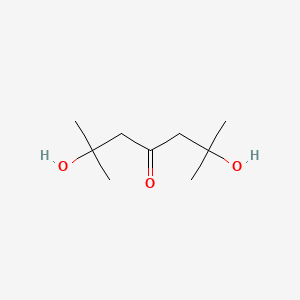 molecular formula C9H18O3 B1606243 2,6-Dihydroxy-2,6-dimethyl-4-heptanone CAS No. 3682-91-5