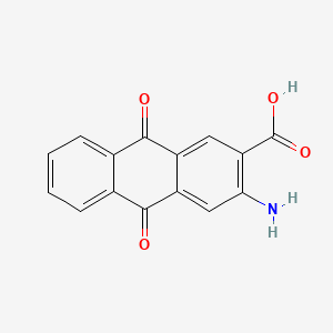 molecular formula C15H9NO4 B1606248 3-Amino-9,10-dihydro-9,10-dioxoanthracene-2-carboxylic acid CAS No. 4831-47-4