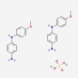 molecular formula C26H30N4O6S B1606252 N-(p-Methoxyphenyl)-p-phenylenediamine sulfate CAS No. 6254-98-4