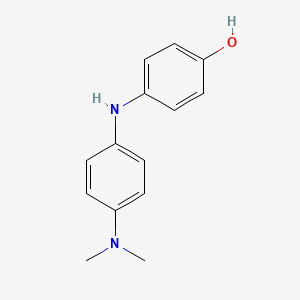 molecular formula C14H16N2O B1606254 Phenol, 4-[[4-(dimethylamino)phenyl]amino]- CAS No. 6358-22-1