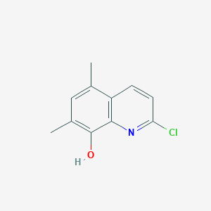 molecular formula C11H10ClNO B1606268 2-Chloro-5,7-dimethylquinolin-8-ol CAS No. 312941-39-2