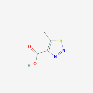 molecular formula C4H4N2O2S B1606276 5-Methyl-1,2,3-thiadiazole-4-carboxylic acid CAS No. 22097-10-5