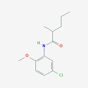 B1606291 5'-Chloro-2'-methoxy-2-methylvaleranilide CAS No. 209683-34-1
