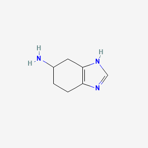 molecular formula C7H11N3 B1606292 4,5,6,7-四氢-1H-苯并[d]咪唑-5-胺 CAS No. 72748-85-7