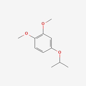 molecular formula C11H16O3 B1606293 苯，1,2-二甲氧基-4-(1-甲基乙氧基)- CAS No. 77106-50-4