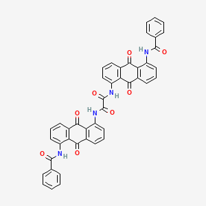 molecular formula C44H26N4O8 B1606297 Ethanediamide, N,N'-bis[5-(benzoylamino)-9,10-dihydro-9,10-dioxo-1-anthracenyl]- CAS No. 6370-75-8
