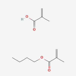 molecular formula C12H20O4 B1606302 2-Propenoic acid, 2-methyl-, polymer with butyl 2-methyl-2-propenoate CAS No. 26284-14-0