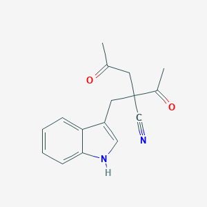 B160631 4-Acetyl-4-cyano-5-(indol-3-YL)pentan-2-one CAS No. 131920-07-5
