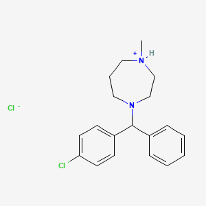 molecular formula C19H24Cl2N2 B1606336 Homochlorcyclizine hydrochloride CAS No. 24342-55-0