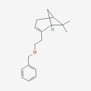 molecular formula C18H24O B1606342 7,7-Dimethyl-4-(2-phenylmethoxyethyl)bicyclo(3.1.1)hept-3-ene CAS No. 74851-17-5