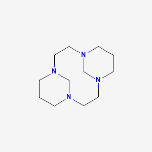 molecular formula C12H24N4 B1606362 1,4,8,11-Tetraazatricyclo[9.3.1.1(4,8)]hexadecane CAS No. 75920-10-4