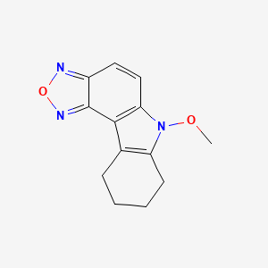 molecular formula C13H13N3O2 B1606377 6-methoxy-7,8,9,10-tetrahydro-6H-[1,2,5]oxadiazolo[3,4-c]carbazole CAS No. 255865-29-3