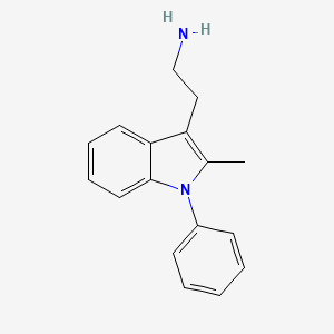 molecular formula C17H18N2 B1606378 2-(2-methyl-1-phenyl-1H-indol-3-yl)ethanamine CAS No. 28856-30-6