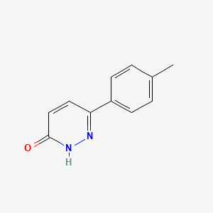 molecular formula C11H10N2O B1606381 6-(4-甲基苯基)吡啶嗪-3-醇 CAS No. 2166-32-7