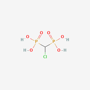 molecular formula CH5ClO6P2 B1606384 [Chloro(phosphono)methyl]phosphonic acid CAS No. 87591-00-2