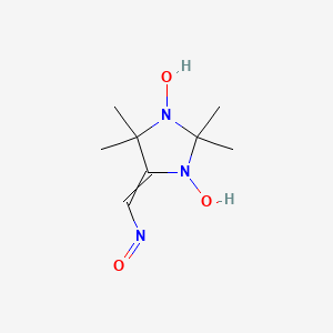molecular formula C8H15N3O3 B1606400 1,3-Dihydroxy-2,2,4,4-tetramethyl-5-(nitrosomethylidene)imidazolidine CAS No. 49837-80-1