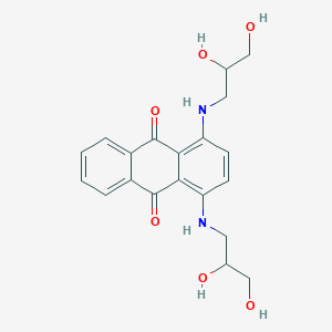 molecular formula C20H22N2O6 B1606401 1,4-Bis(2,3-dihydroxypropylamino)anthraquinone CAS No. 99788-75-7