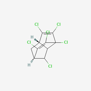 molecular formula C10H6Cl6 B1606405 (1R,7S)-2,3,4,5,6,9-Hexachlorotricyclo[5.2.1.04,8]deca-2,5-diene CAS No. 56534-03-3