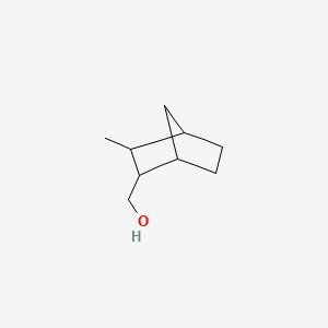 molecular formula C9H16O B1606414 Bicyclo[2.2.1]heptane-2-methanol, 3-methyl- CAS No. 6968-75-8