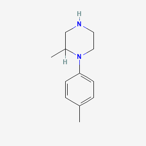 molecular formula C12H18N2 B1606415 2-Methyl-1-(p-tolyl)piperazine CAS No. 35947-11-6