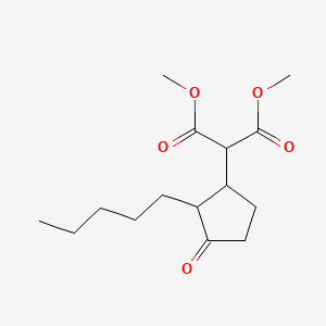 molecular formula C15H24O5 B1606422 Dimethyl (3-oxo-2-pentylcyclopentyl)malonate CAS No. 51806-23-6