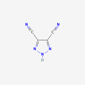molecular formula C4HN5 B1606427 1H-1,2,3-三唑-4,5-二碳腈 CAS No. 53817-16-6