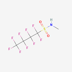 molecular formula C5H4F9NO2S B1606437 1-丁烷磺酰胺，1,1,2,2,3,3,4,4,4-九氟-N-甲基- CAS No. 68298-12-4