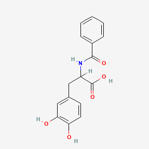 molecular formula C16H15NO5 B1606447 N-Benzoyl-3-hydroxy-DL-tyrosine CAS No. 33515-36-5