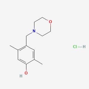 molecular formula C13H19NO2 B1606448 2,5-二甲基-4-(吗啉甲基)苯酚盐酸盐 CAS No. 33625-43-3
